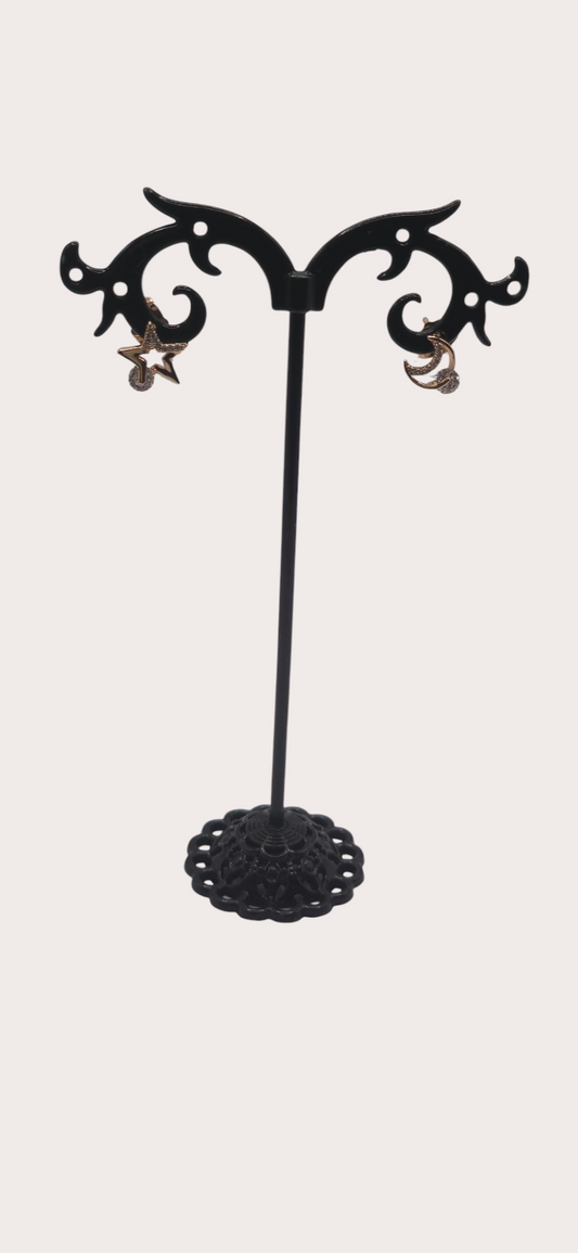 Boucles d'oreilles Astro Éclat - Doré à l'or fin - La Bella Dorée