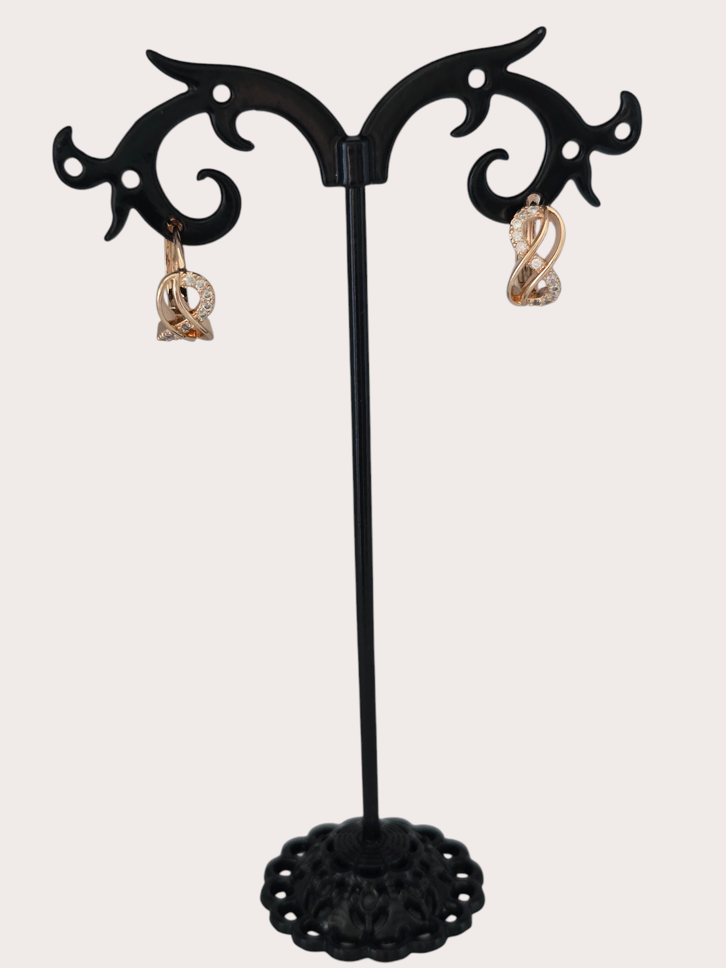 Boucles d'oreilles détail créoles Infini Élégance - Doré à l'or fin - La Bella Dorée