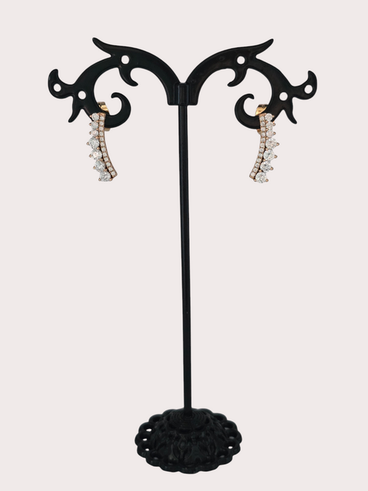 Boucles d'oreilles Éclat Céleste - Doré à l'or fin - La Bella Dorée