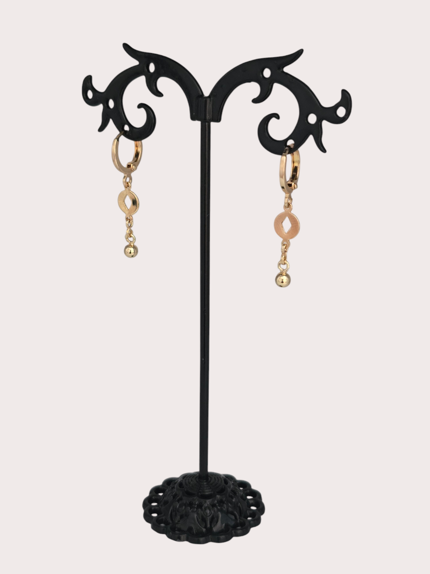 Boucles d'oreilles Harmonie Dorée - Doré à l'or fin - La Bella Dorée