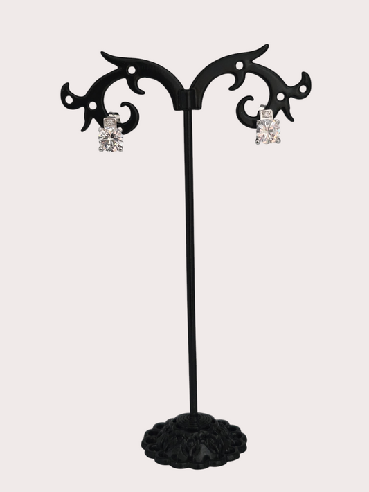 Boucles d'oreilles Pure Éclat argenté - Doré à l'or fin - La Bella Dorée