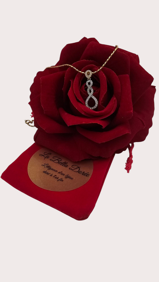 Collier Élégance Infinie - Doré à l'or fin - La Bella Dorée