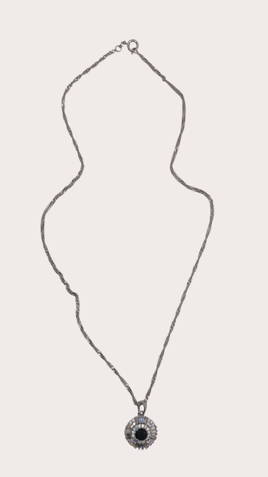 Collier Élégance Royale détail chaîne - Doré à l'or fin argenté -  La Bella Dorée