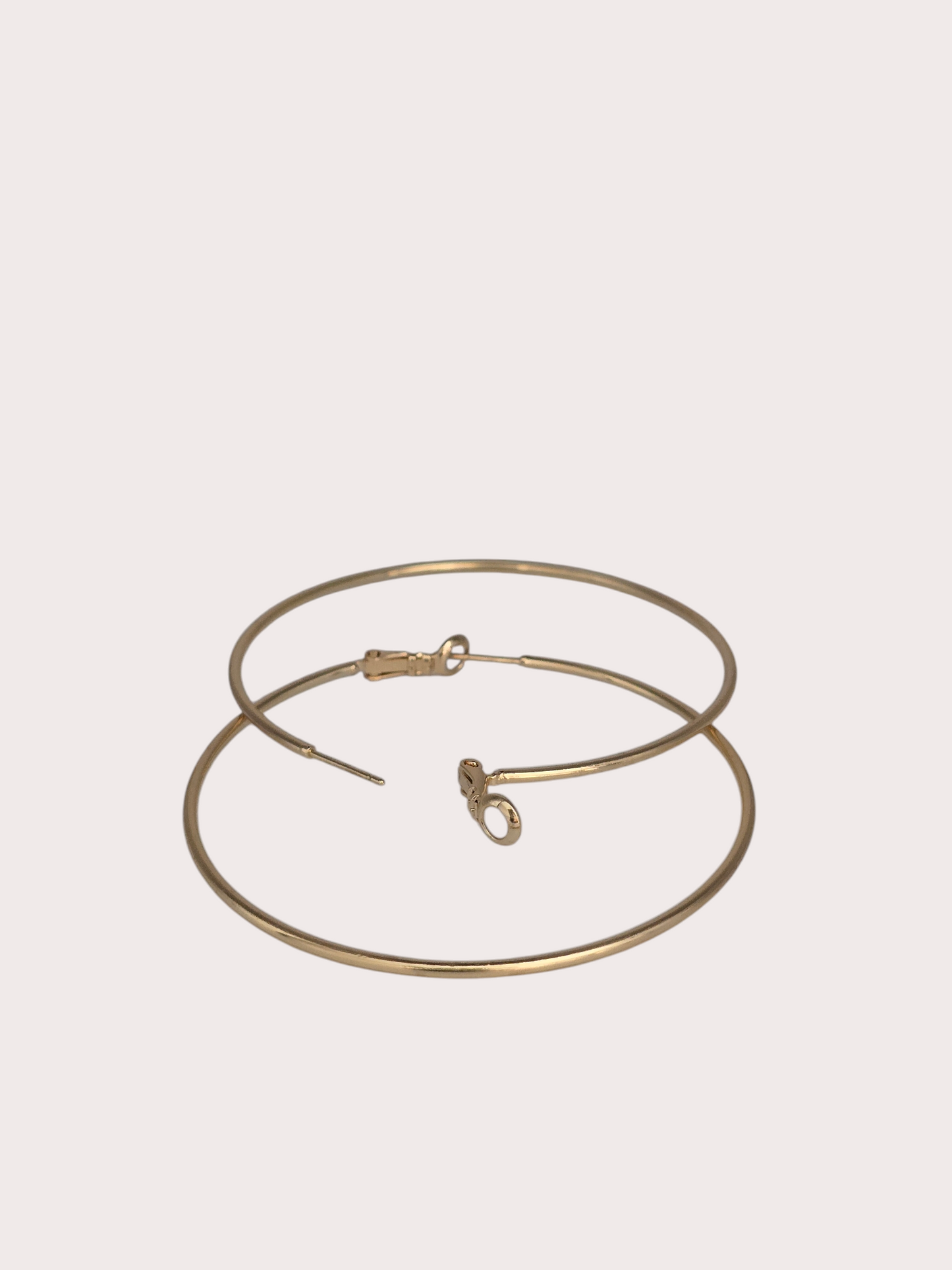 Boucles d'oreilles Élégance Intemporelle détail fermoir - Doré à l'or fin - La Bella Dorée