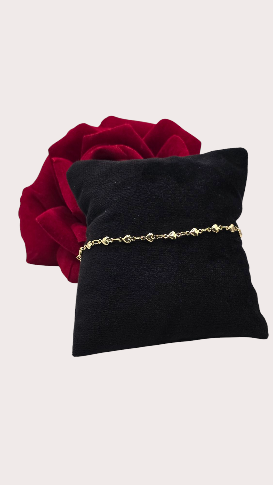 Bracelet Cœur d'Or porté - Doré à l'or fin - La Bella Dorée