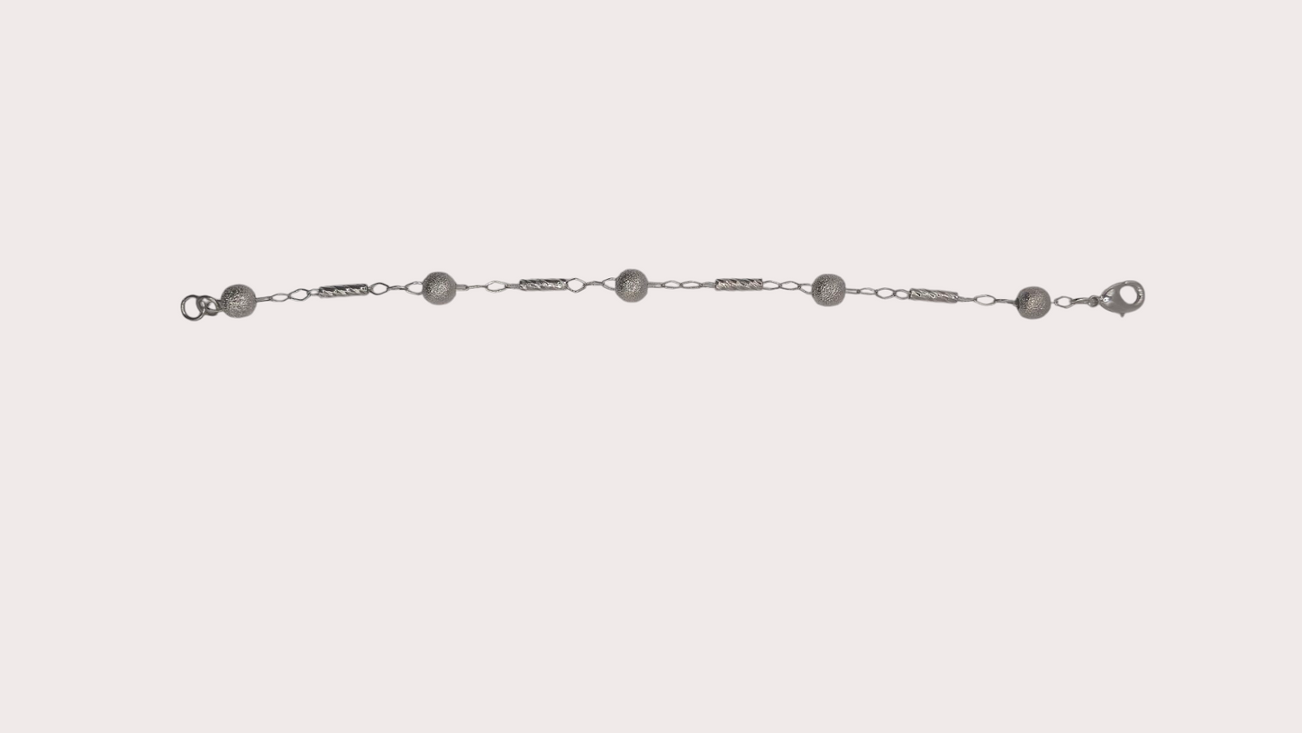 Bracelet Perle d'Argent détail fermoir  - Doré à l'or fin argenté - La Bella Dorée