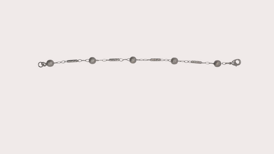 Bracelet Perle d'Argent détail fermoir  - Doré à l'or fin argenté - La Bella Dorée