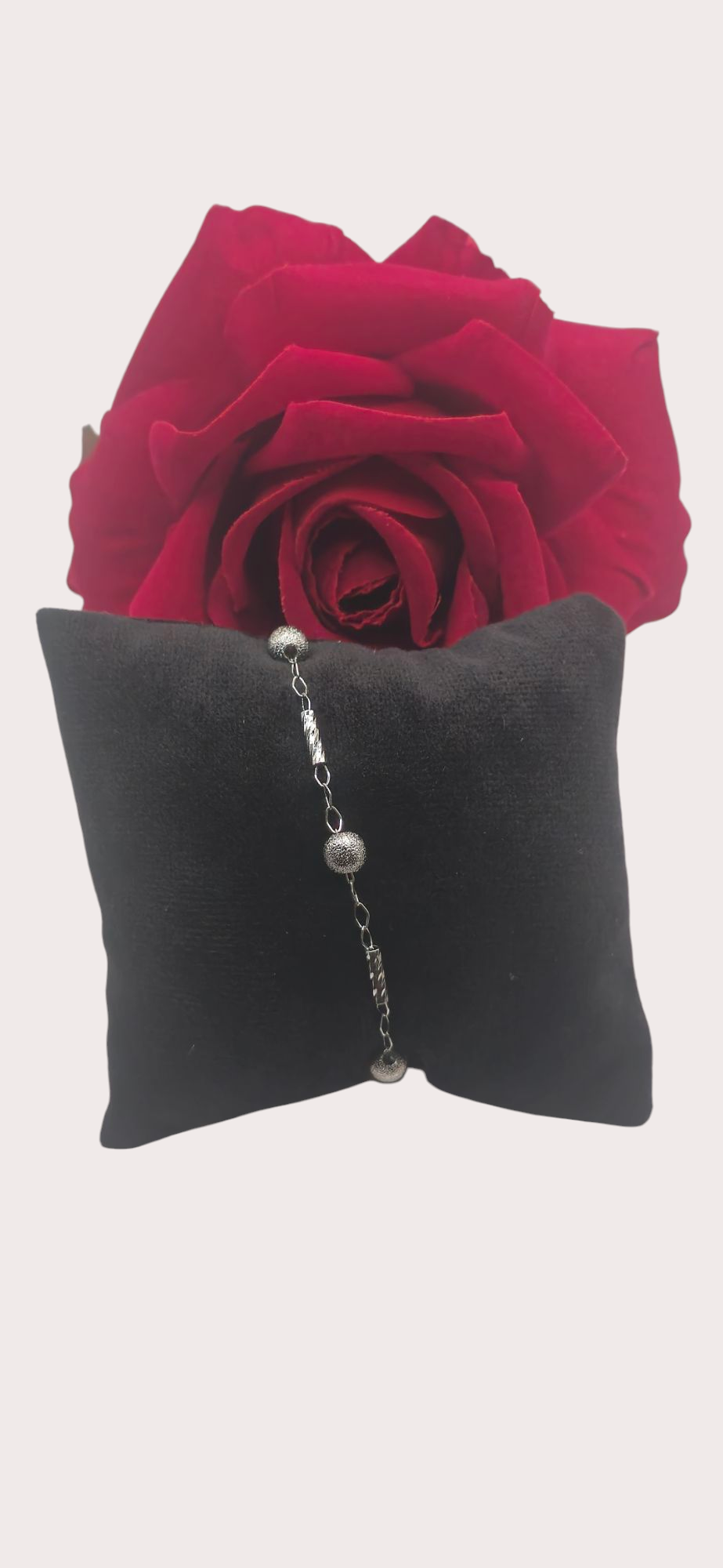 Bracelet Perle d'Argent porté - Doré à l'or fin argenté - La Bella Dorée