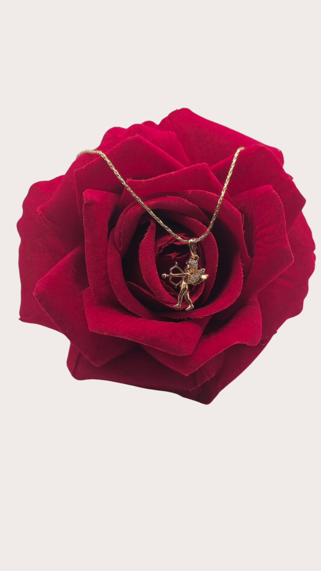 Collier Cupidon Étincelant - Doré à l'or fin - La Bella Dorée