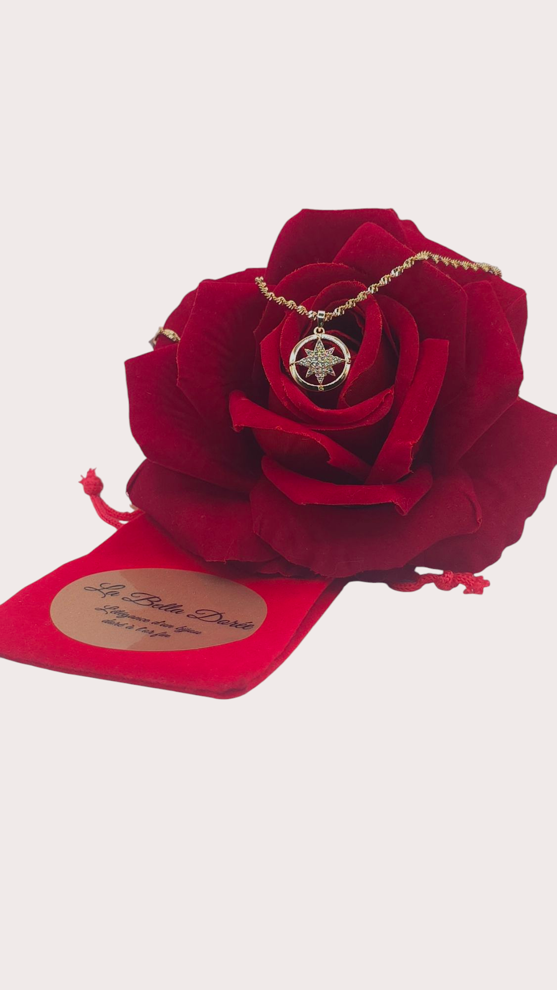 Collier Étoile du Nord - Doré à l'or fin - La Bella Dorée