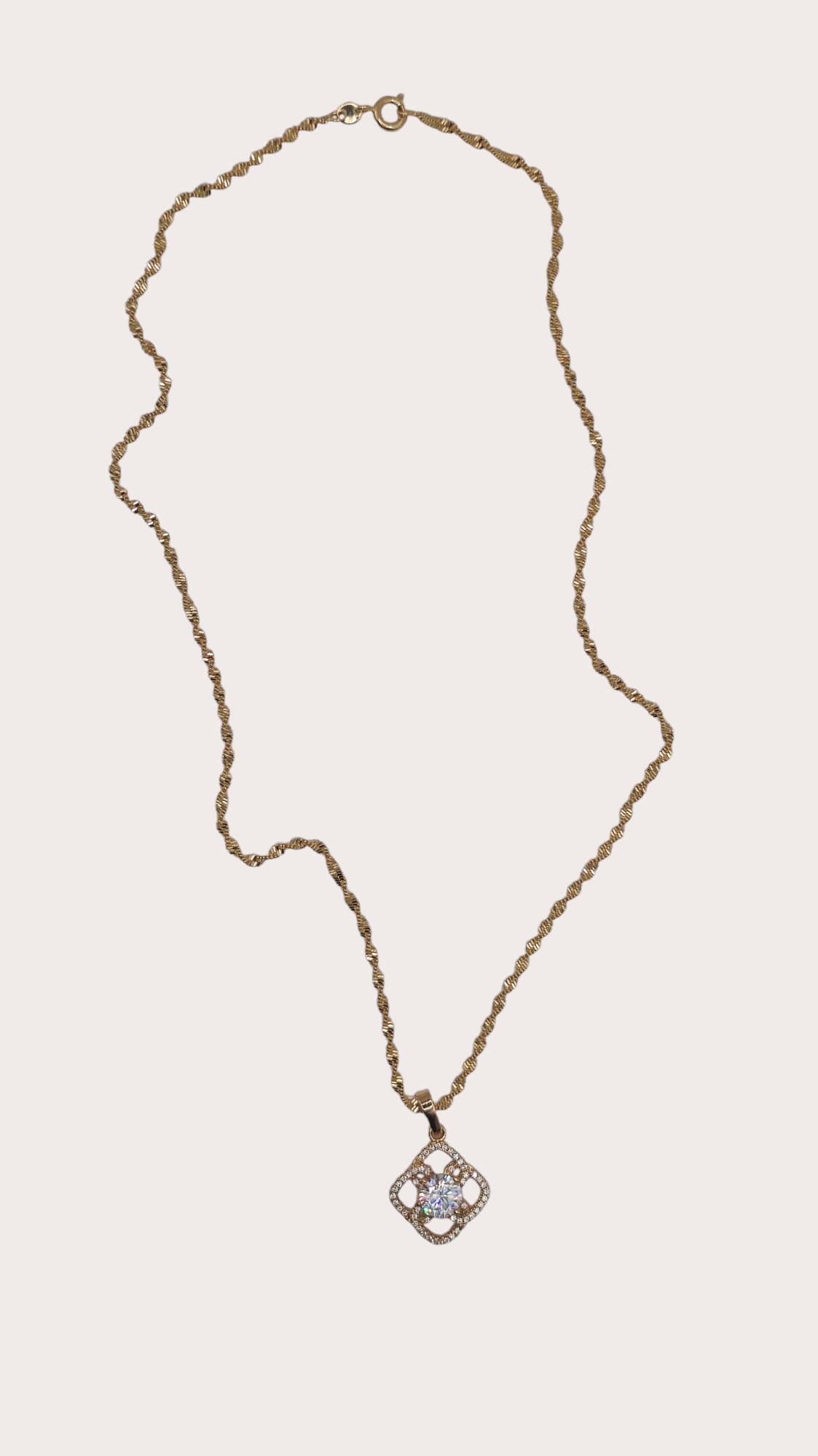 Collier Harmonie Royale détail chaîne - Doré à l'or fin - La Bella Dorée